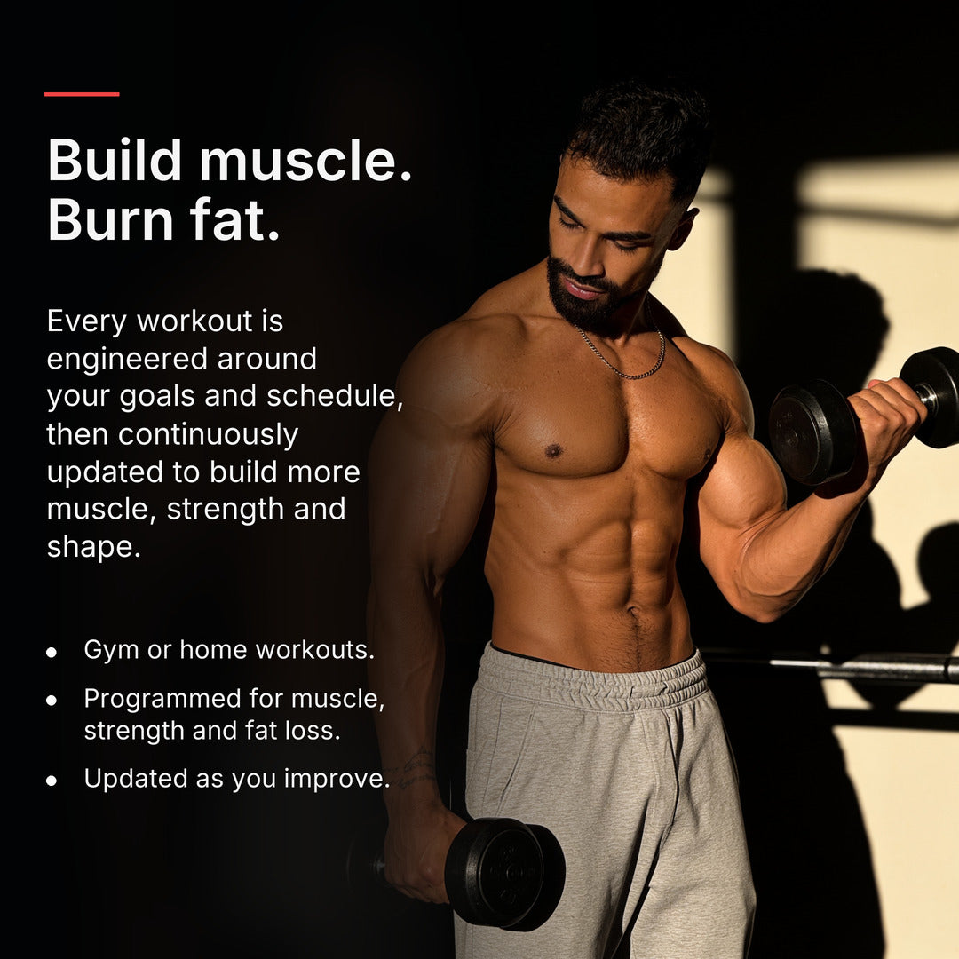 Build muscle and burn fat with personalized workouts