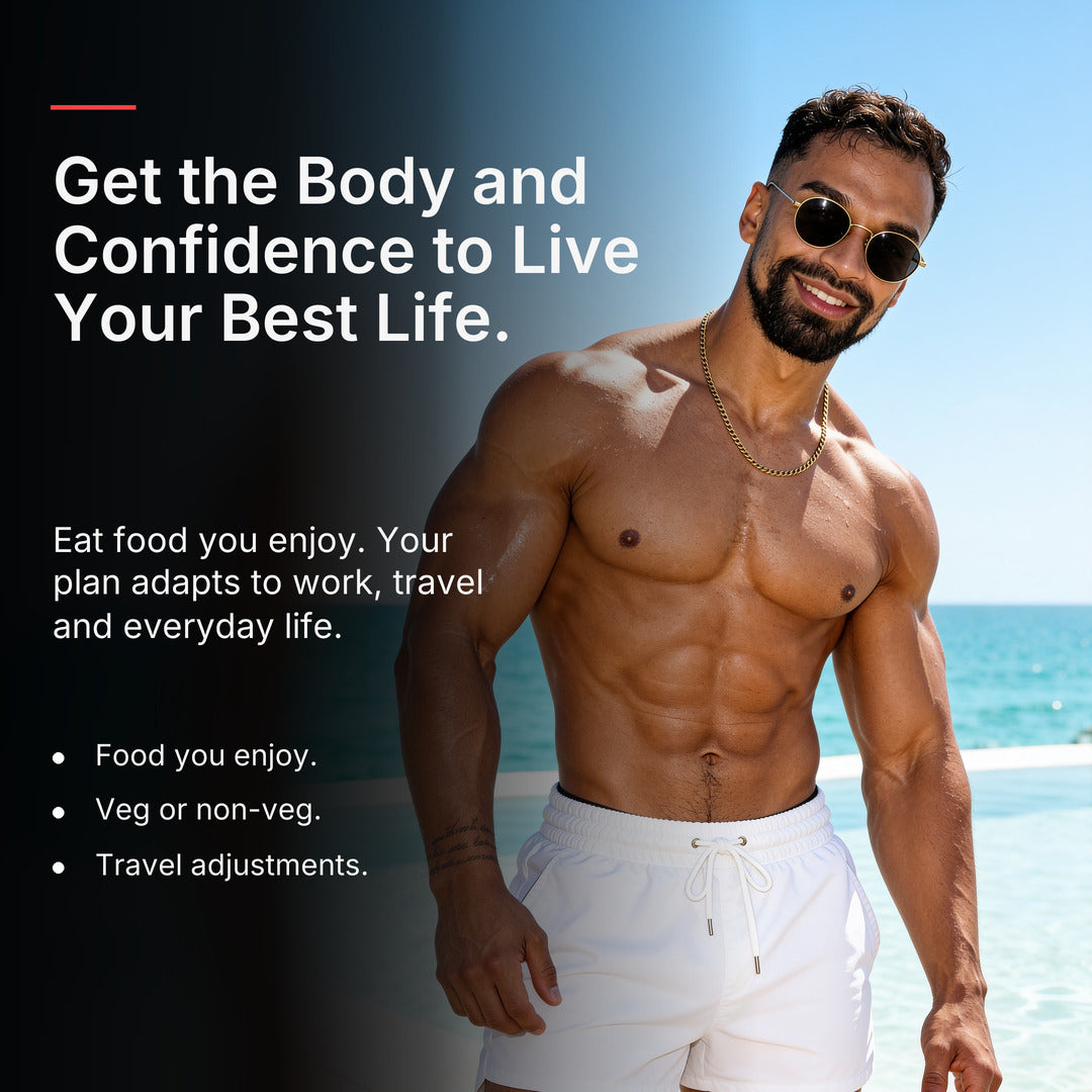Flexible fitness plan for food, work and travel